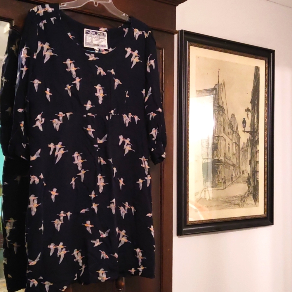 Joules navy duck dress